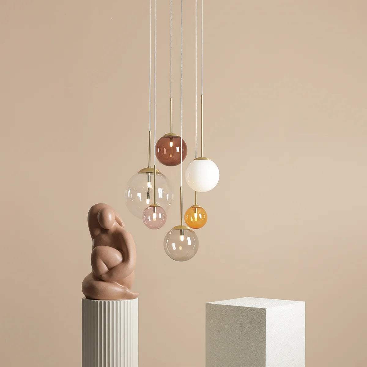 Lampa suspendata TEZUL RING MULTICOLOUR