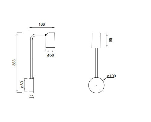 Aplica de perete TIANIS