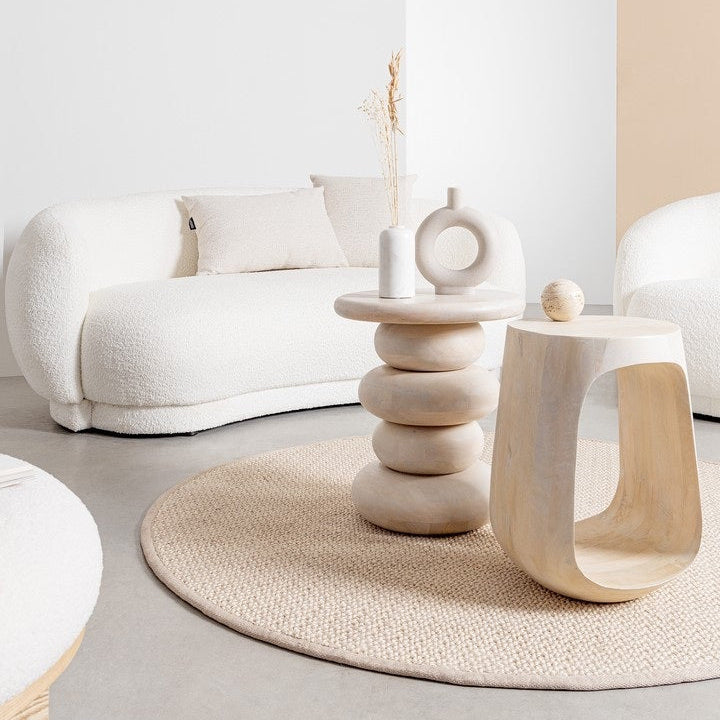 Masuta de cafea LOPEZ NATURAL Ø33 x 45 CM