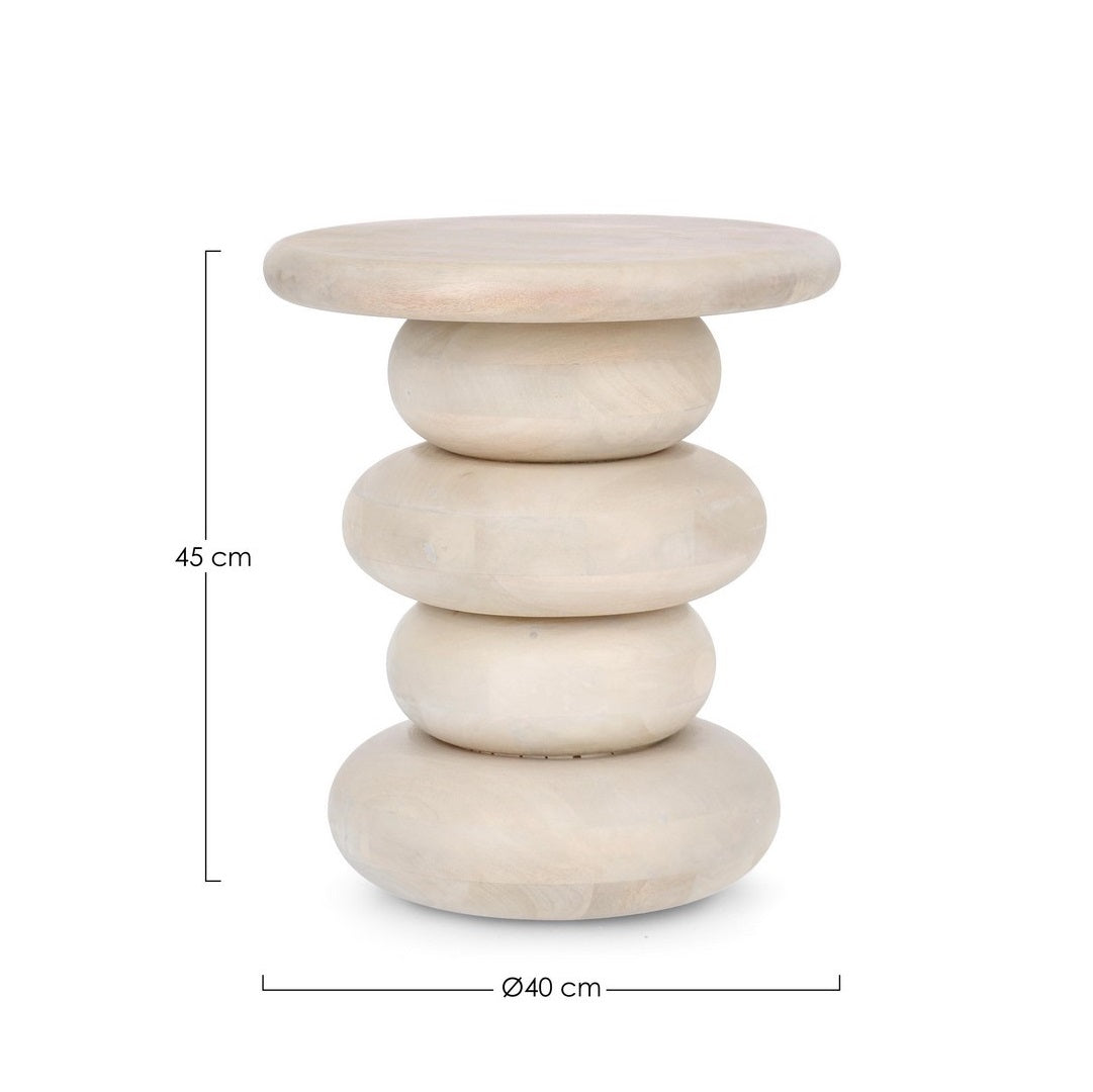 Masuta de cafea TIFARI NATURAL Ø40 x 45 CM