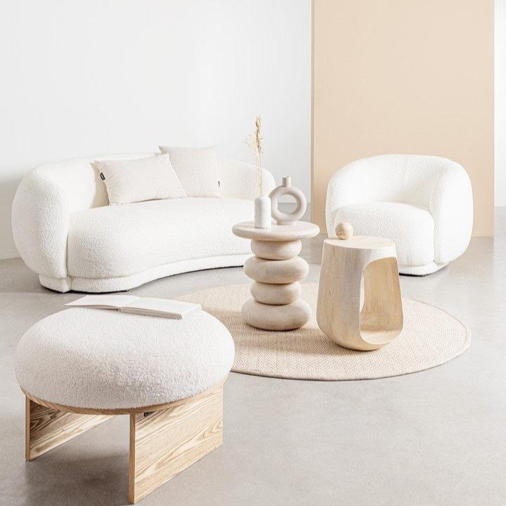 Masuta de cafea TIFARI NATURAL Ø40 x 45 CM