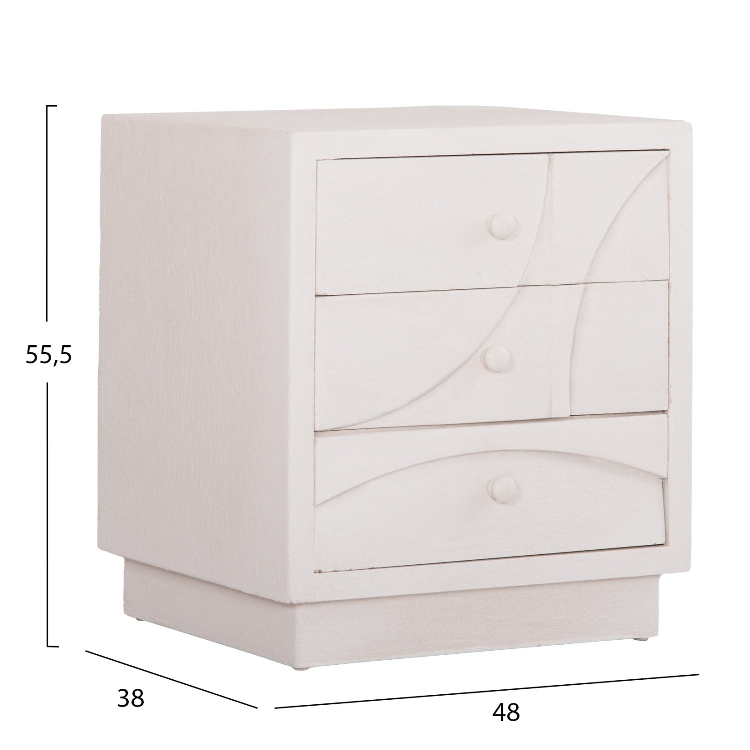 Noptiera TIRSA 48 x 38 x 55 CM