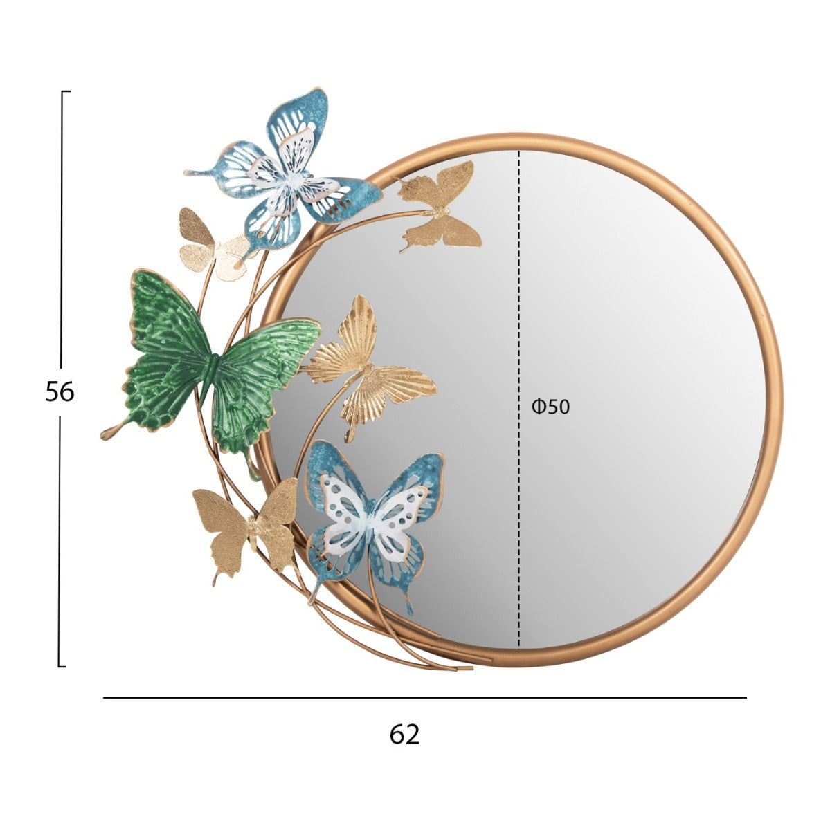 Oglinda de perete TIVERTON 62 x 56 CM
