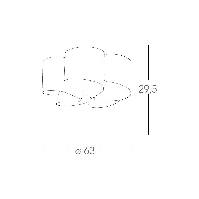 Plafoniera TIZIANO Ø63 CM