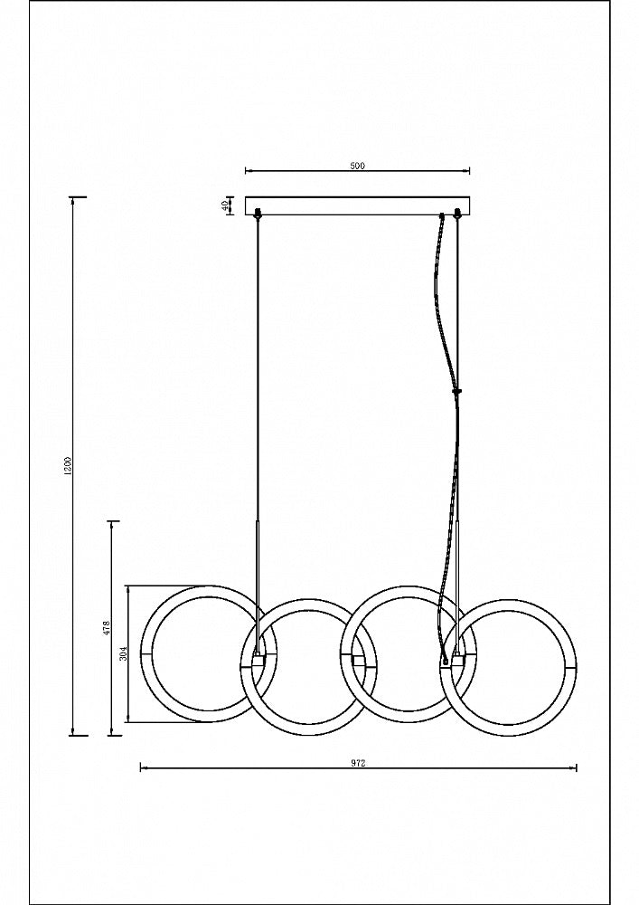 Lampa suspendata TOSERNO LONG