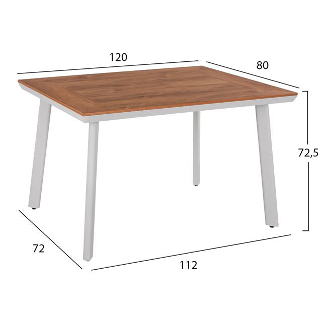 Masa POLY 120x80x72cm