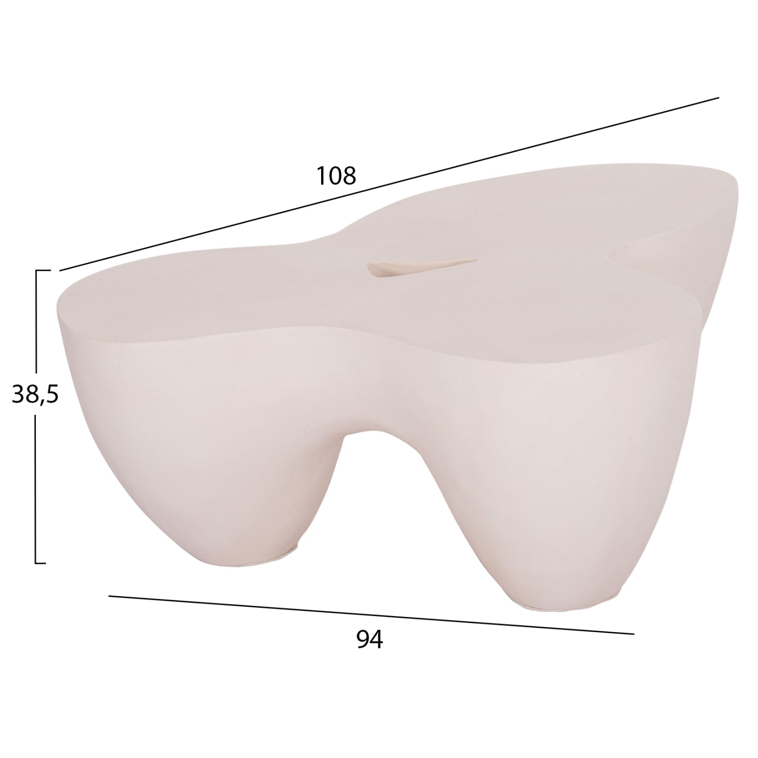 Masuta de cafea DOREMA 108 x 94 x 38 CM
