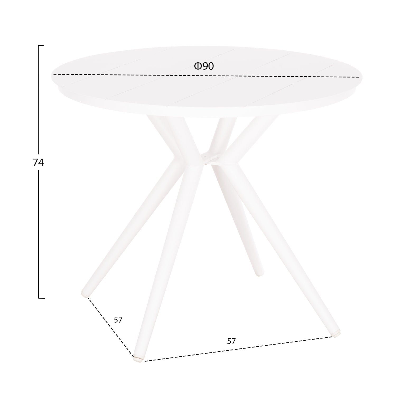 Masa TRAPEZIO Φ90 CM