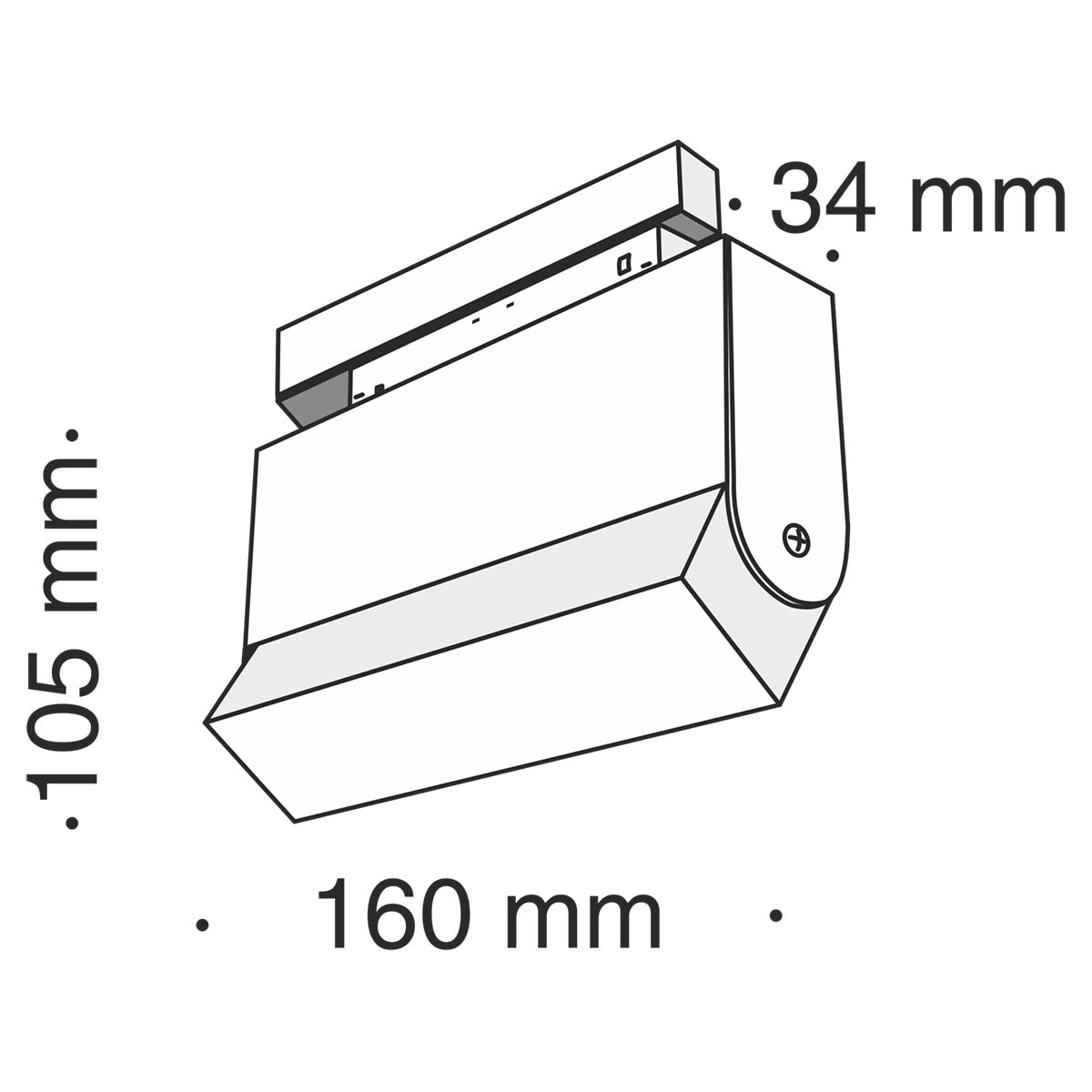 Proiector pe sina magnetica BAZIS LONG 16CM 10W