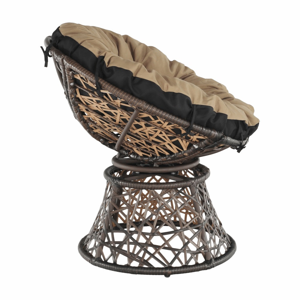 Fotoliu rotativ TRIGO BROWN