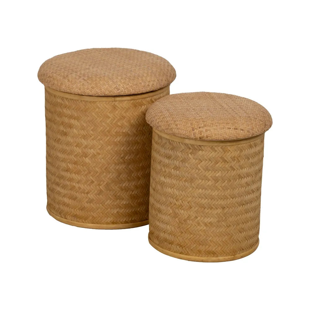 Set 2 taburete TRIOL Ø35/40 CM