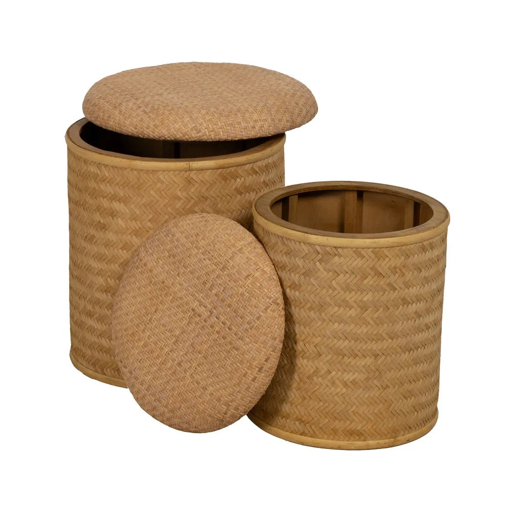Set 2 taburete TRIOL Ø35/40 CM