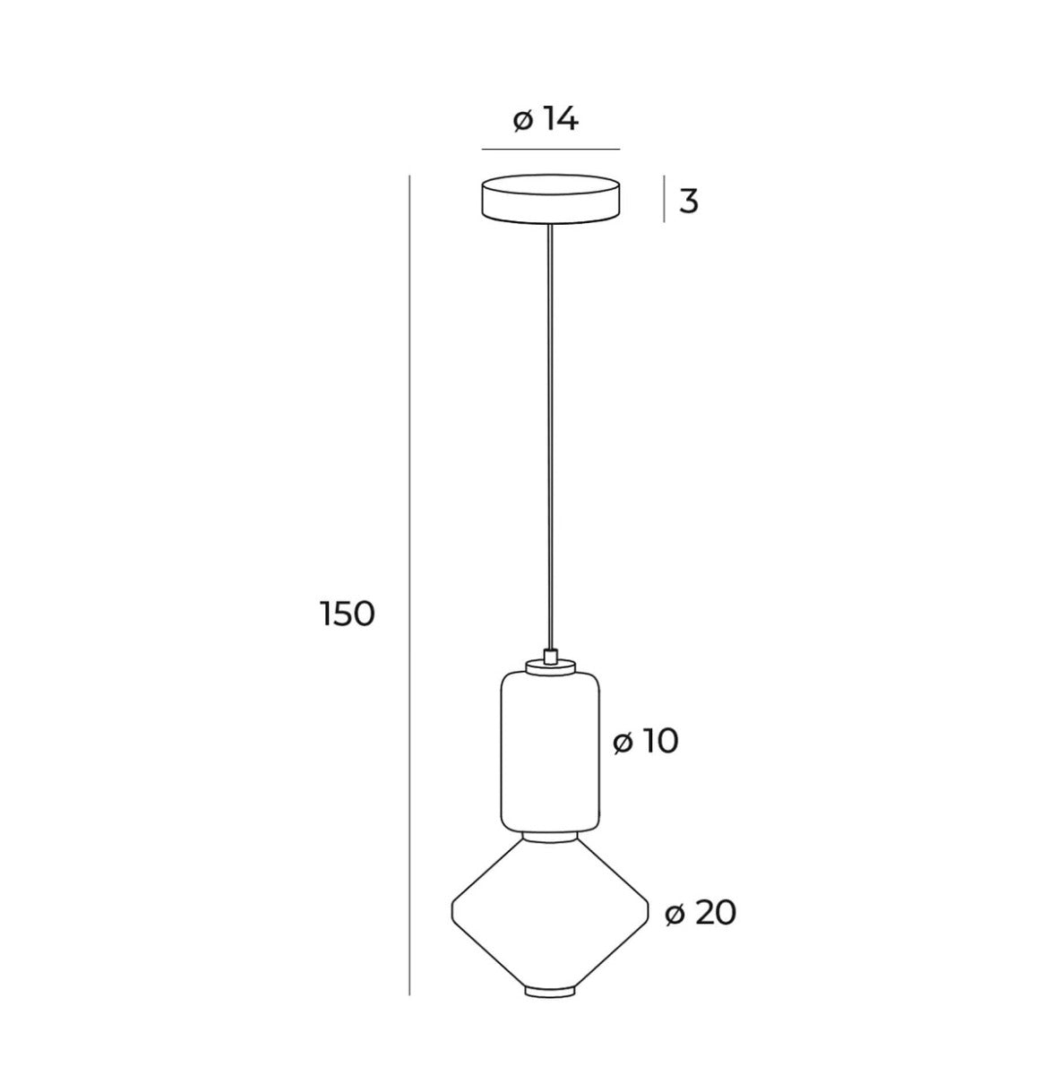 Lampa suspendata URMANO