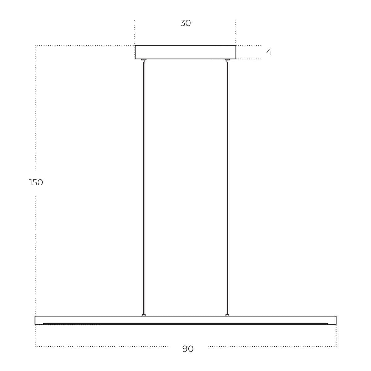 Lampa suspendata dimabila VALAMO 90CM