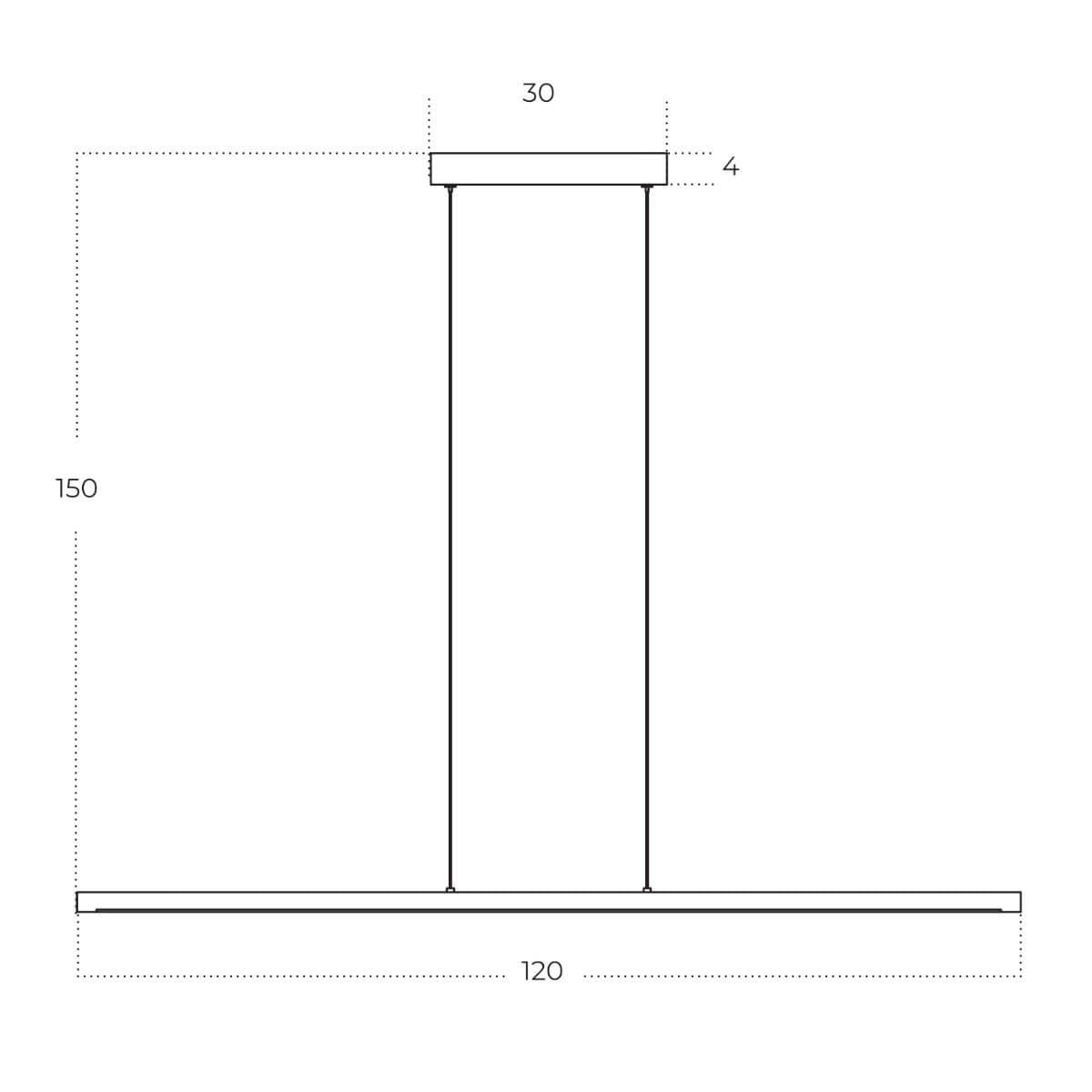 Lampa suspendata dimabila VALAMO 120 CM