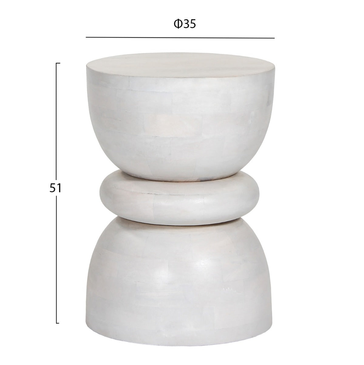 Masuta de cafea/ Taburet VALDEMA Ø35 x 51 CM