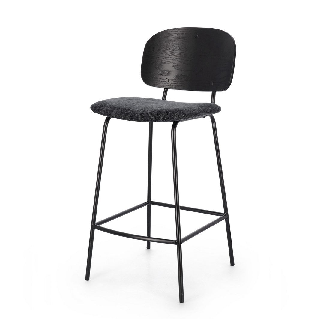 Scaun de bar VALDERO BLACK H67 CM