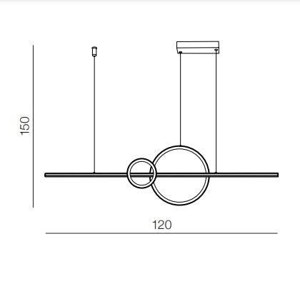 Lampa suspendata dimabila VALTARI