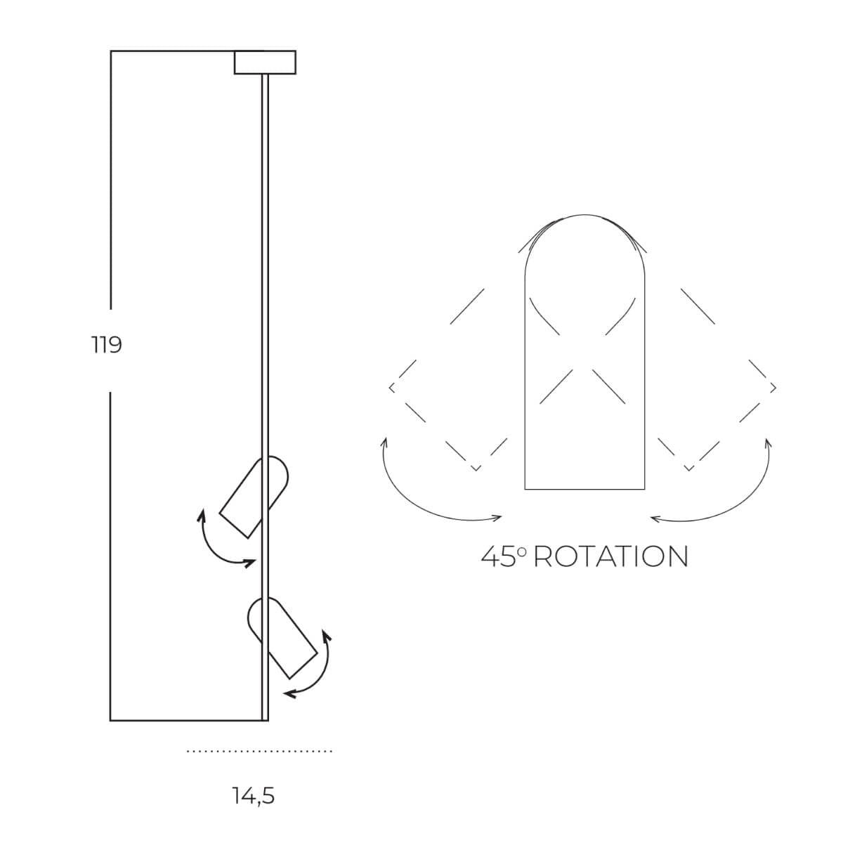 Lampa suspendata VARLIS