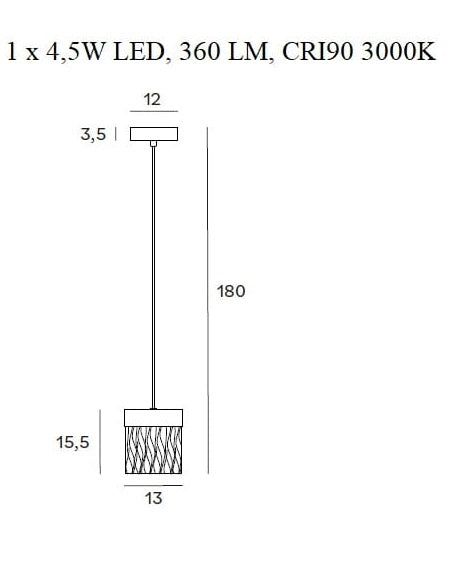 Lampa suspendata dimabila VARTA