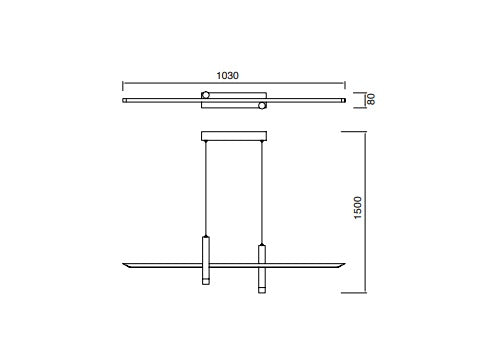 Lampa suspendata VENDELA BLACK