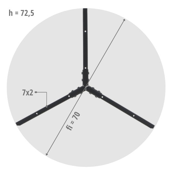 Picior masa VENETIA Ø 70cm