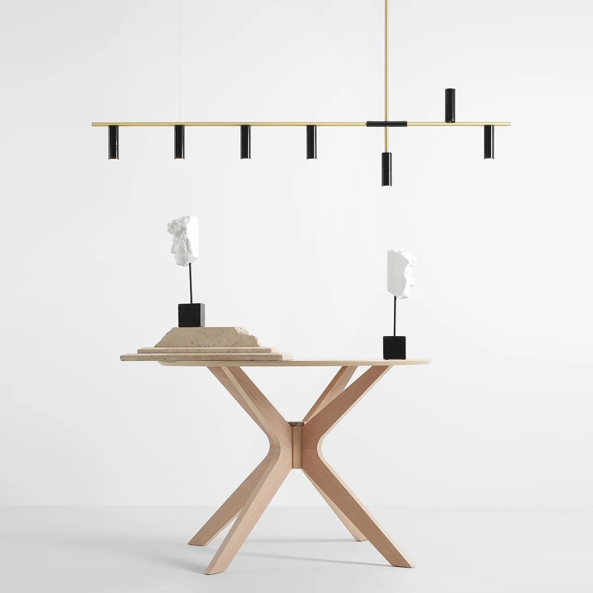 Lampa suspendata VERAN 7 BRASS