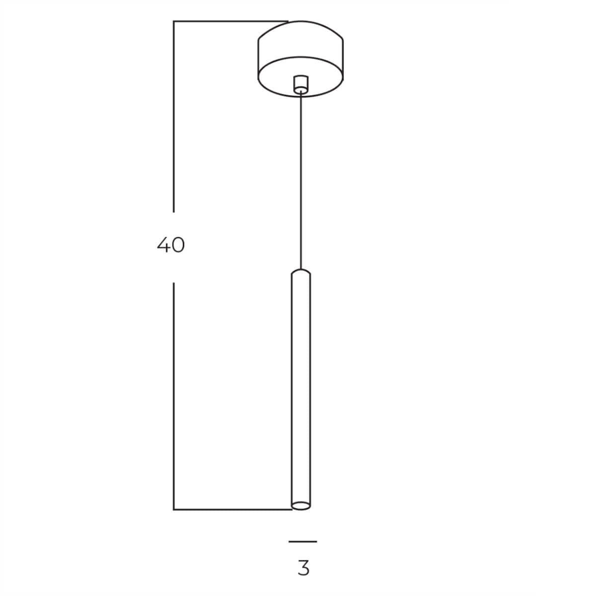 Lampa suspendata VERSTAKO SHORT 3000K