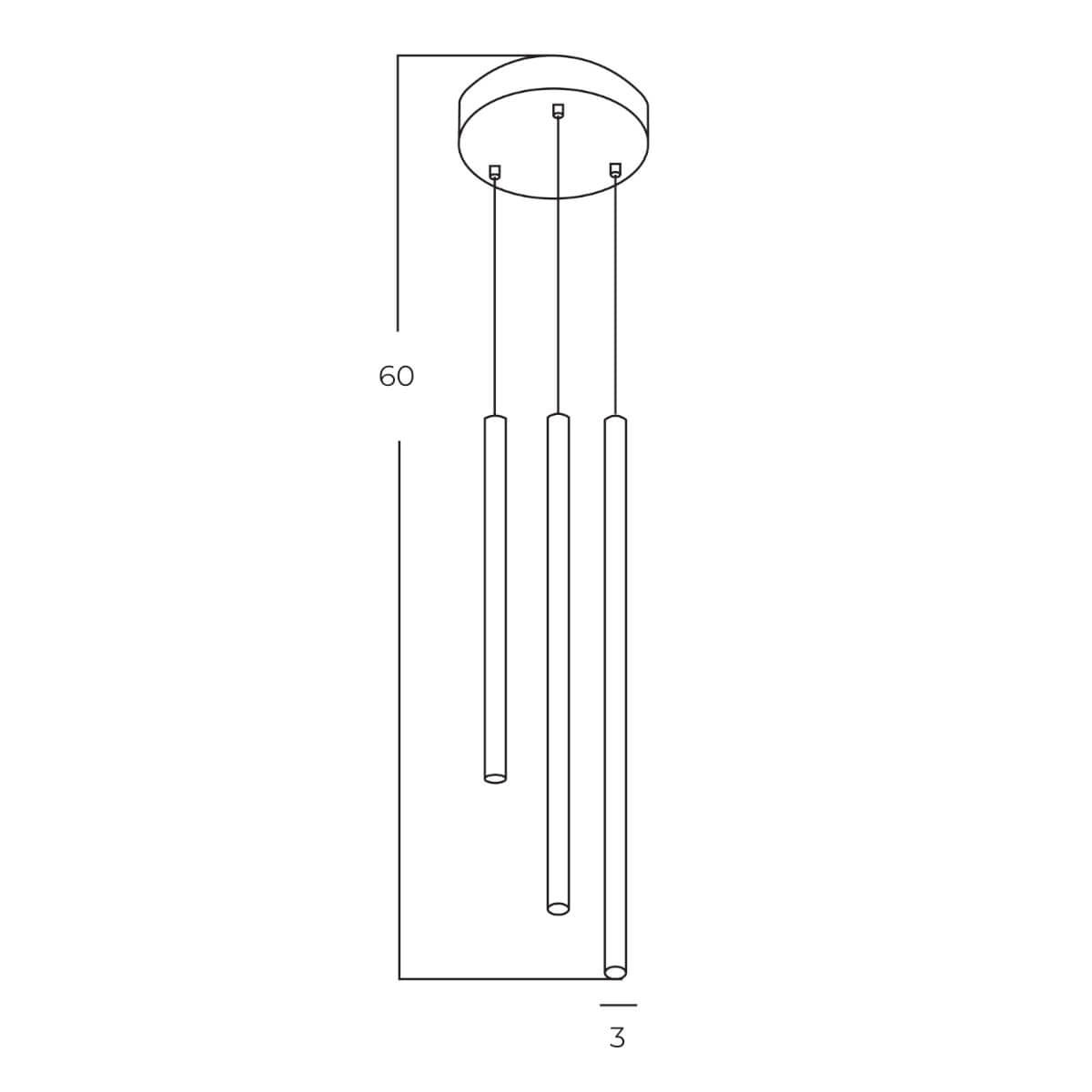 Lampa suspendata VERSTAKO TRIO