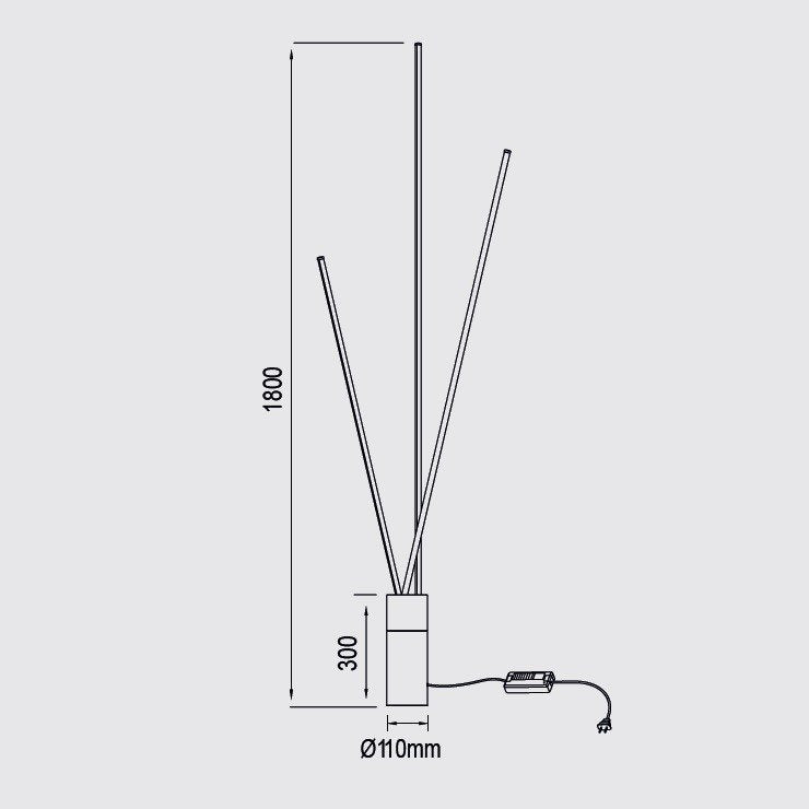Lampadar VERTICE TRIO