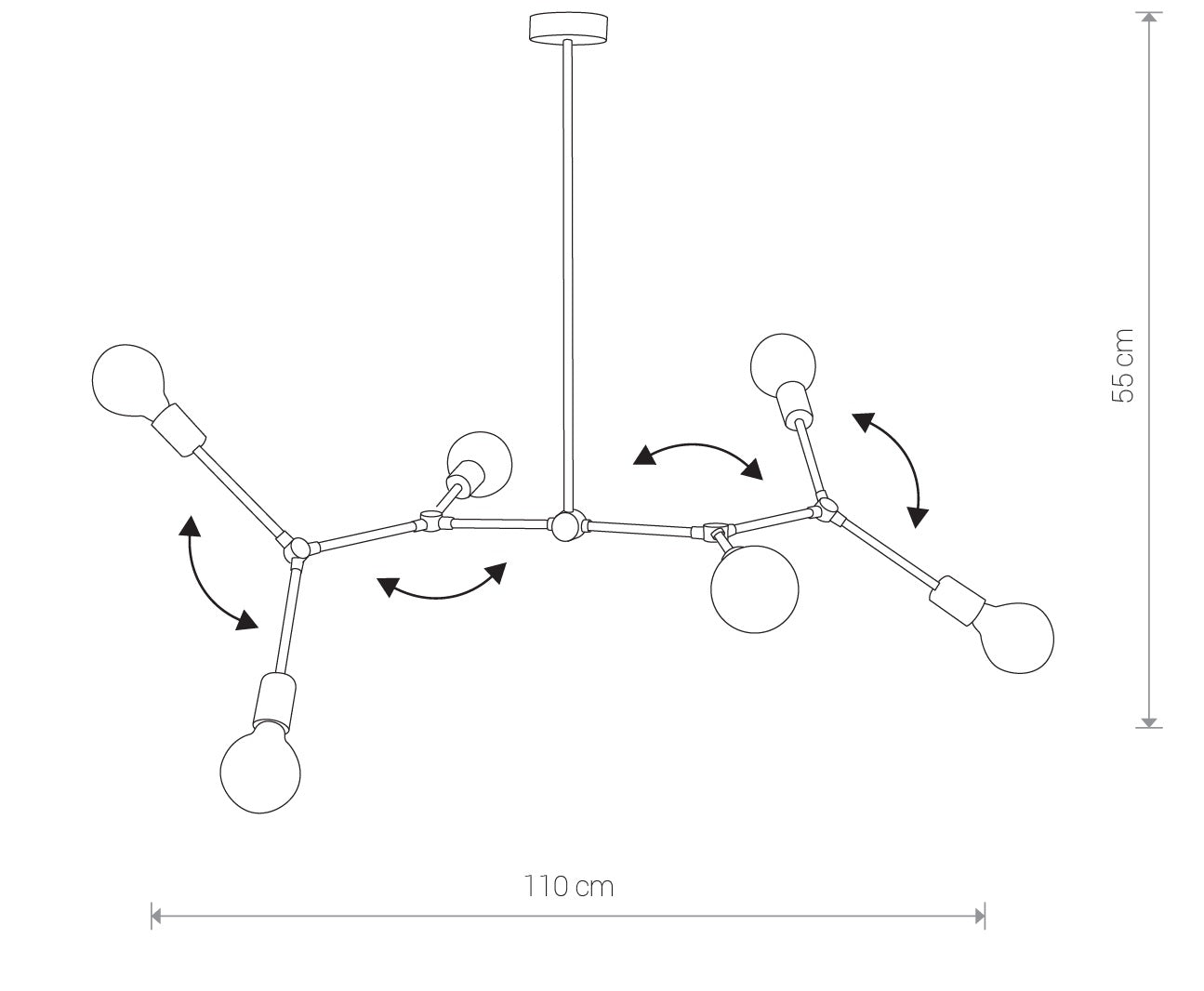 Lampă suspendată VIBORG 6
