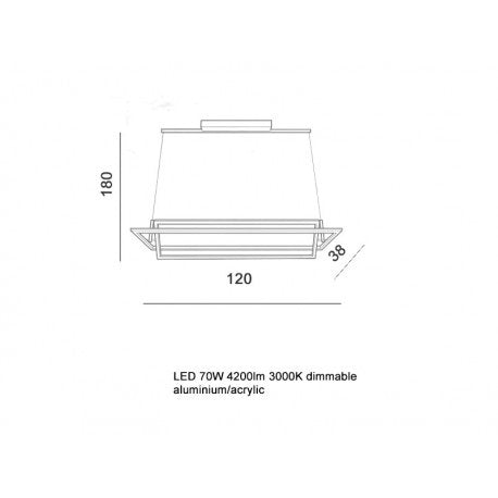 Lampa suspendata dimabila VIENNA 120 CM
