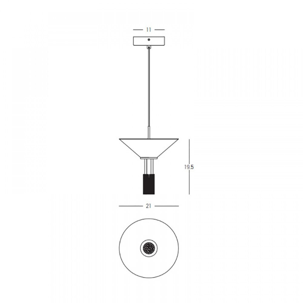 Lampa suspendata dimabila VIRANO 10W
