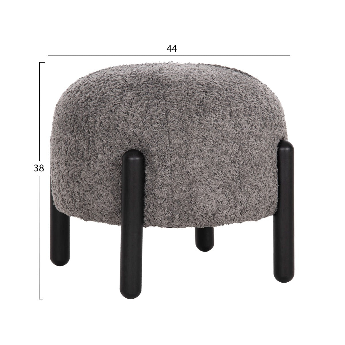 Taburet VIVOS BOUCLE FABRIC Ø45 CM
