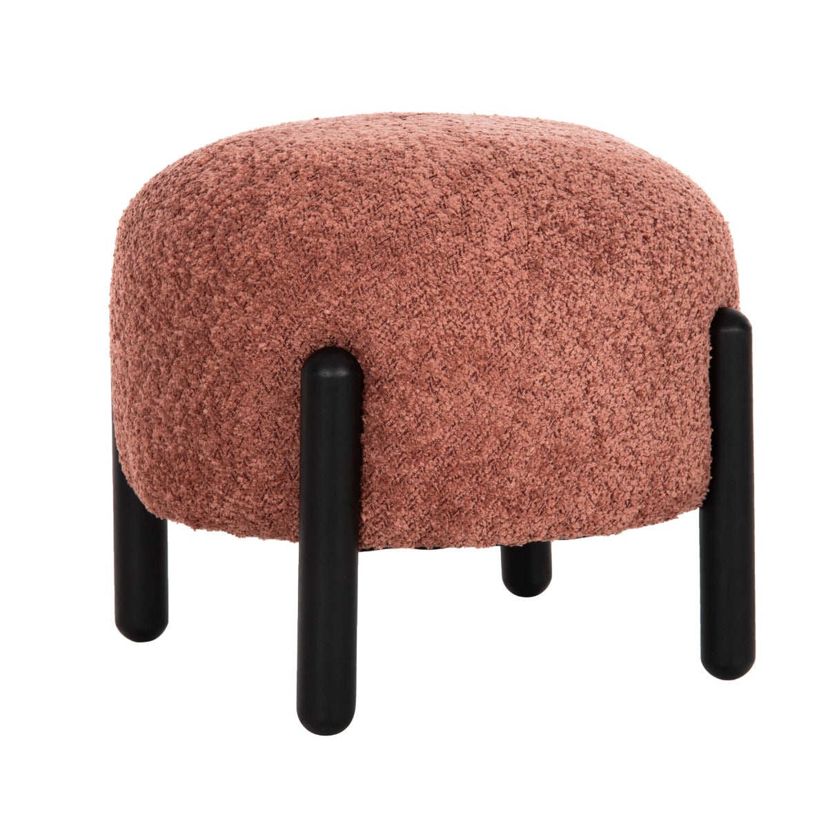 Taburet VIVOS BOUCLE Ø45 CM ROZ