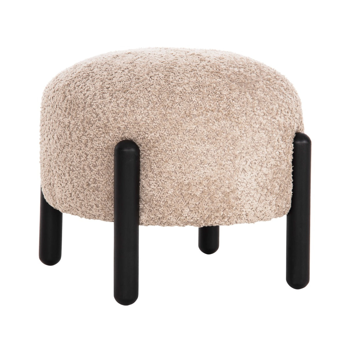 Taburet VIVOS BOUCLE FABRIC Ø45 CM