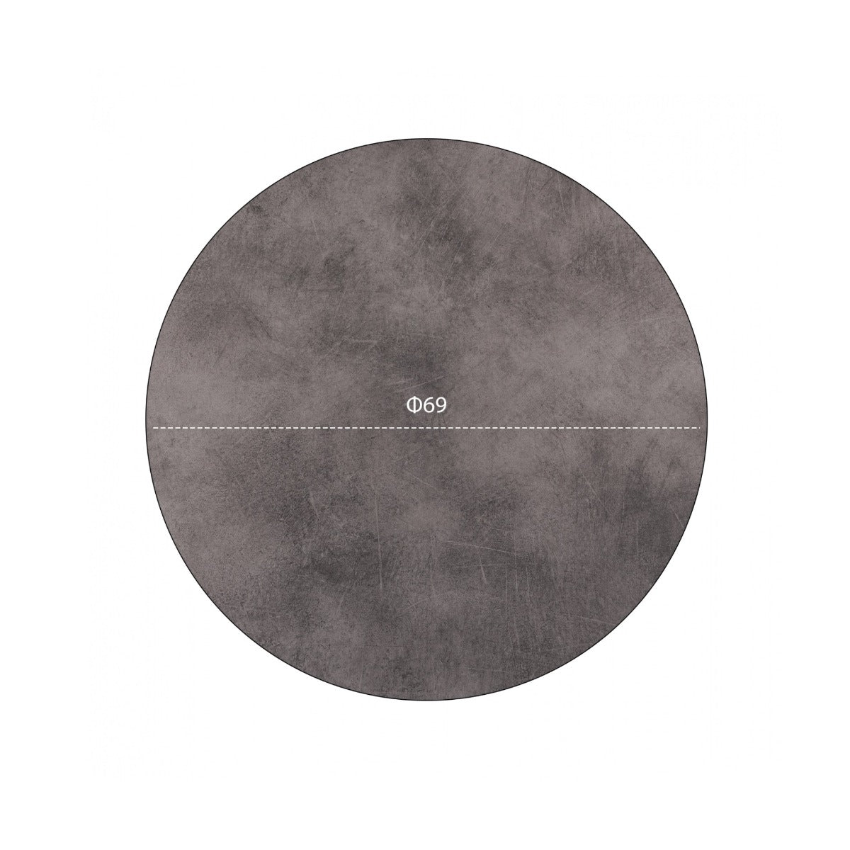 Blat masa HPL VORGAYS CEMENT Ø69 CM