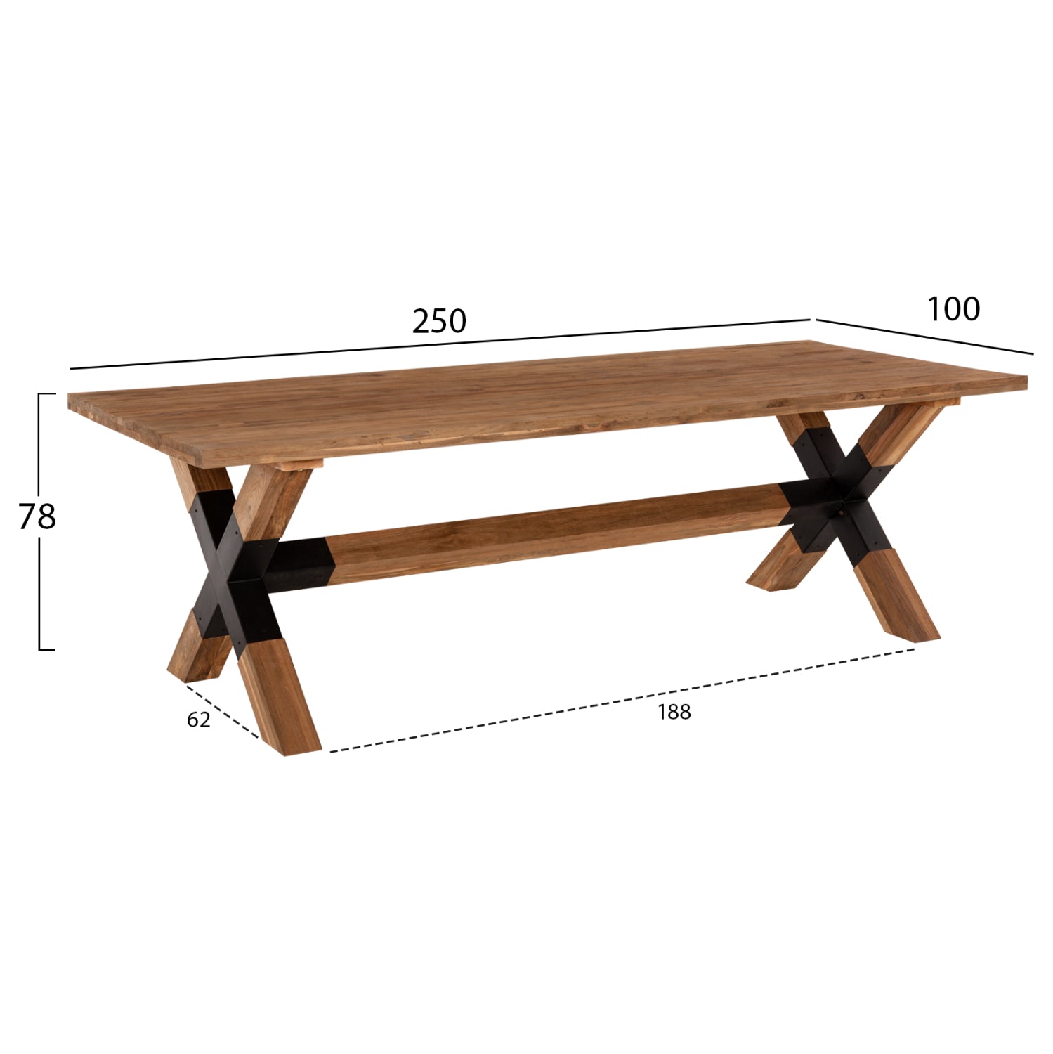 Masa VRASKO 250 x 100 CM