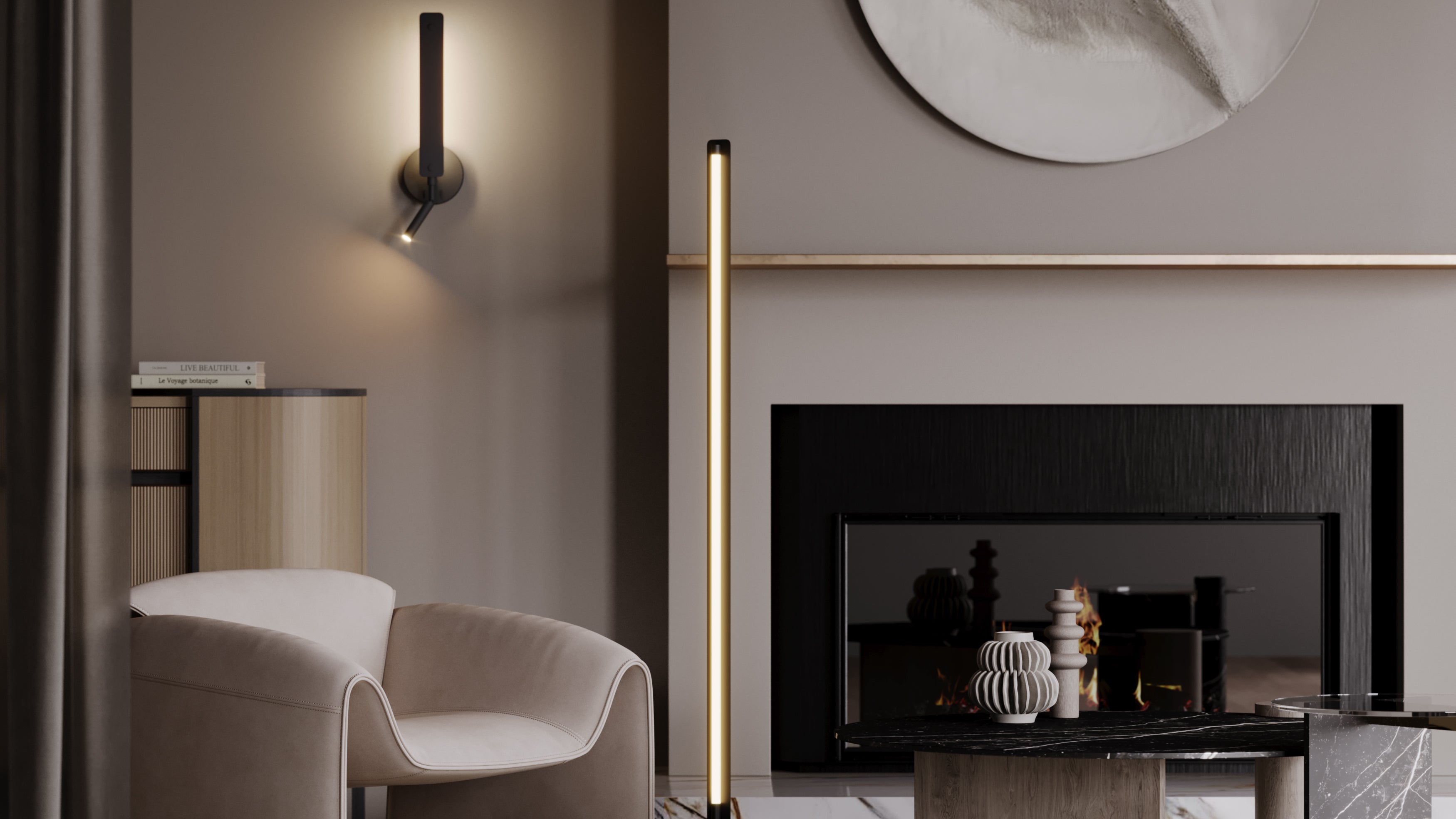 Aplica de perete COMBO BLACK