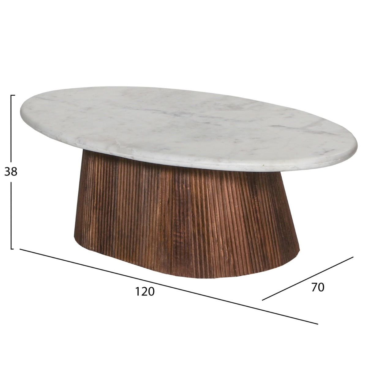 Masuta de cafea WALBERG 120 x 70 x 38 CM