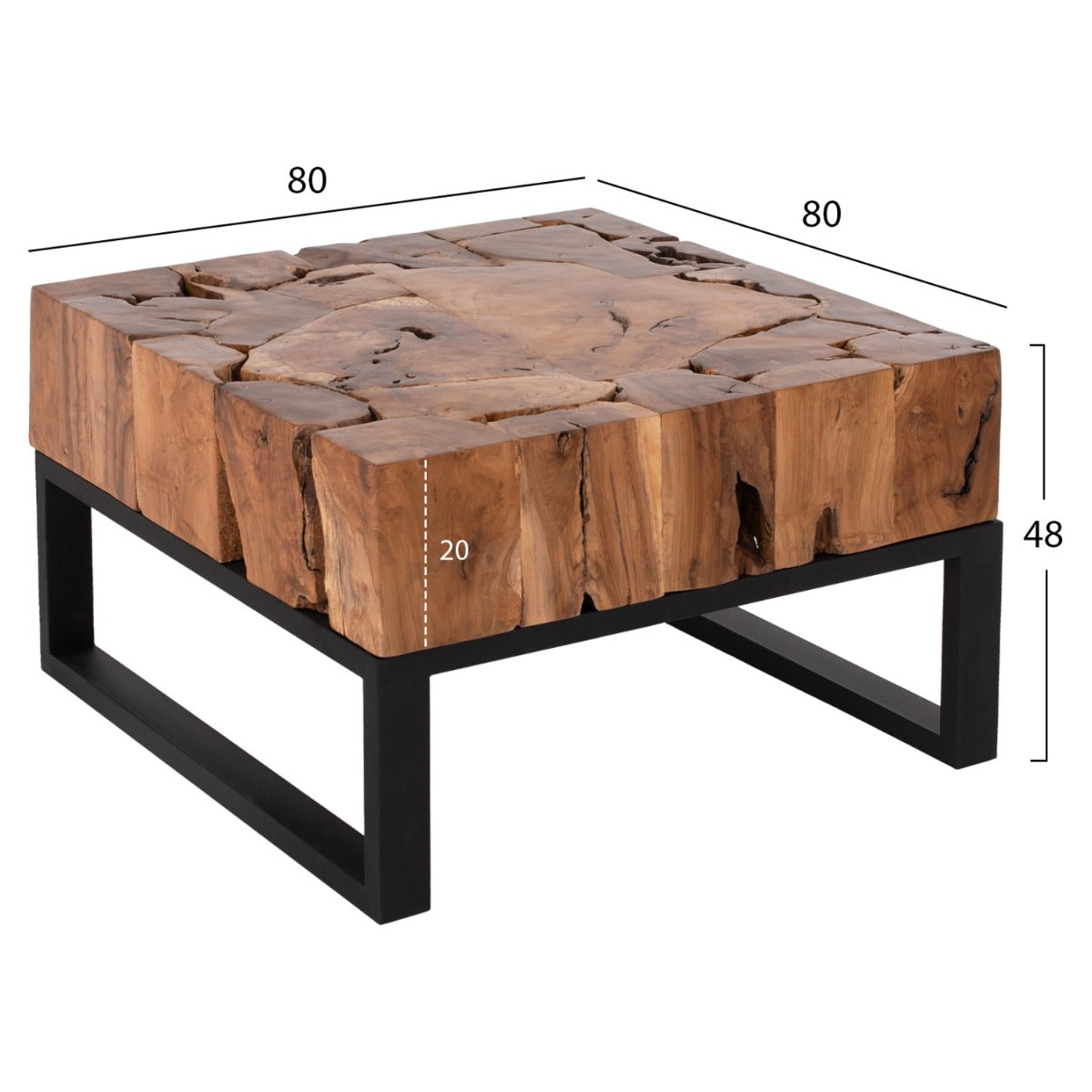 Masuta de cafea WILCOT SQUARE 80 x 48 CM