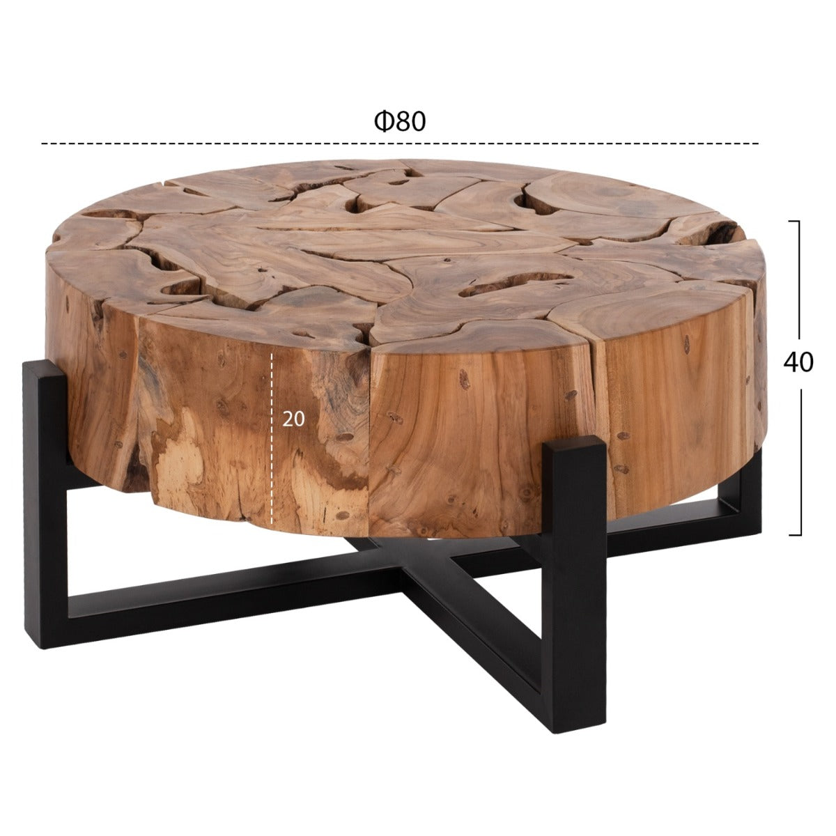 Masuta de cafea WILCOT ROUND Ø80 x 40 CM