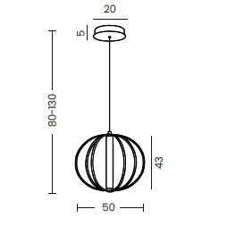 Lampa suspendata ZARTE
