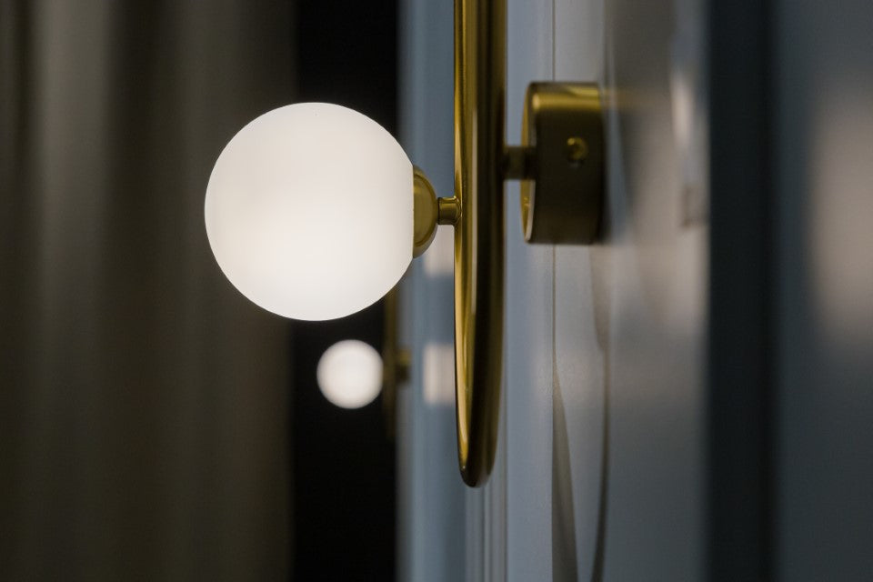 Aplica de perete GALILEI AP2 alama & alb