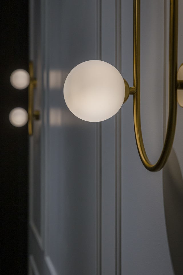 Aplica de perete GALILEI AP2 alama & alb