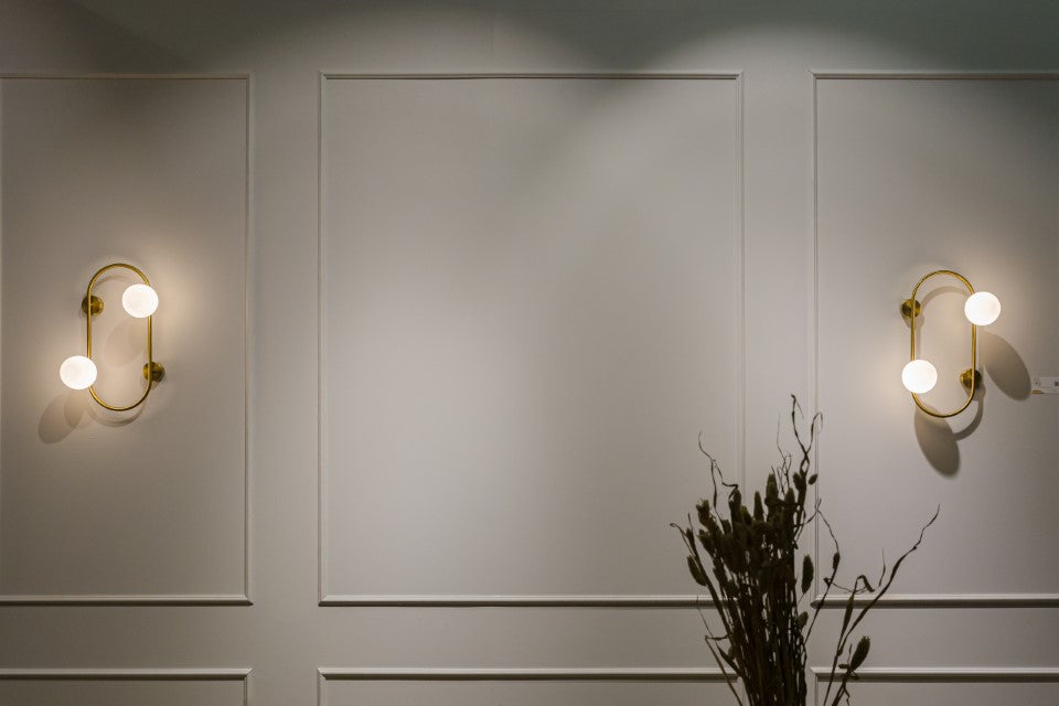 Aplica de perete GALILEI AP2 alama & alb