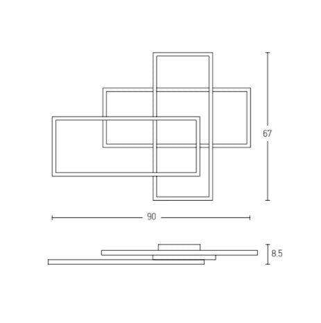 Plafoniera dimabila FANY 90