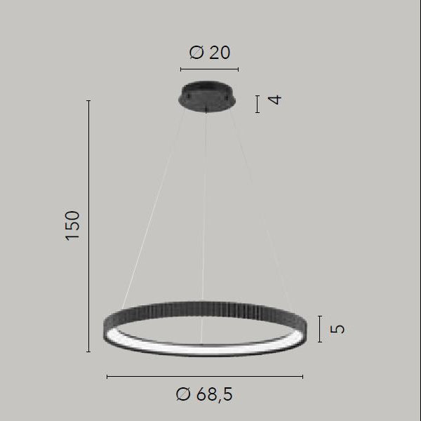 Lampa suspendata NIKE Ø68 CM