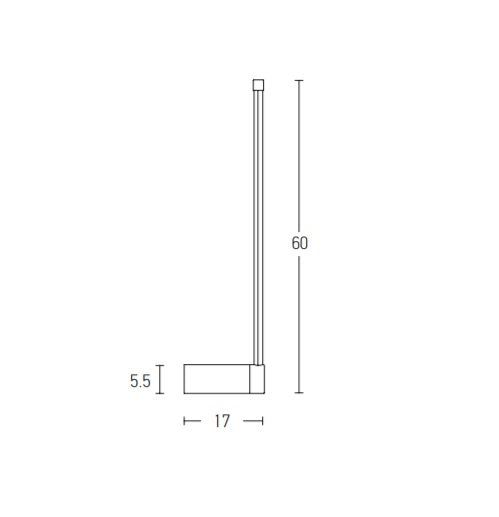 Aplica de perete STEOR 60CM