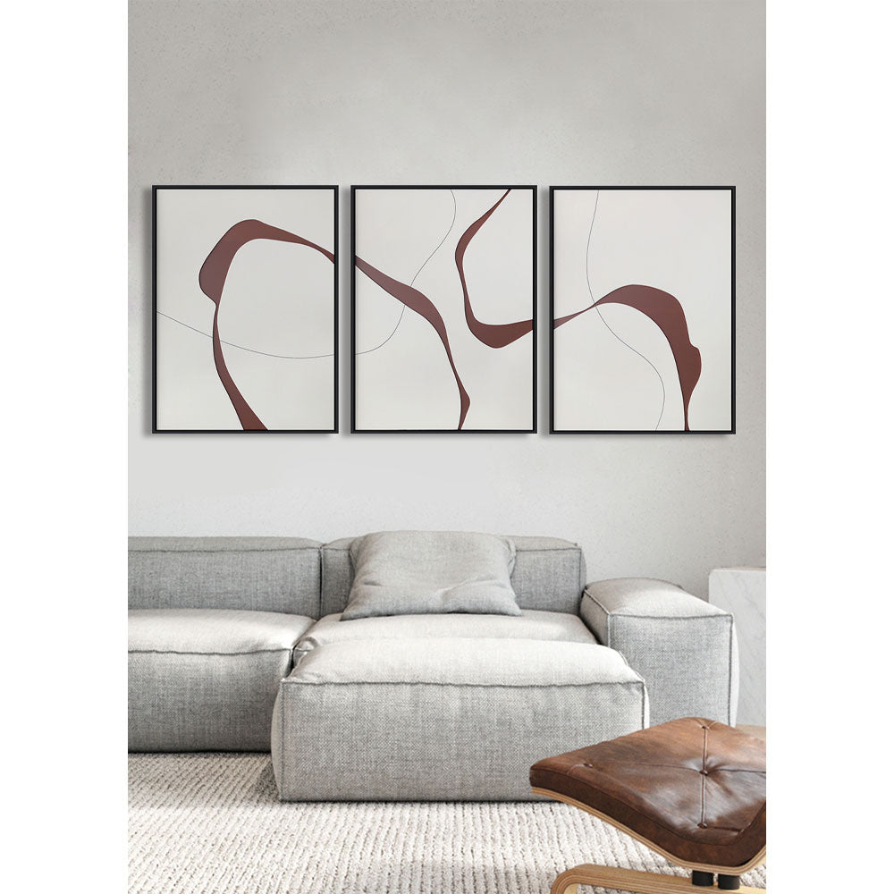 Set tablouri LINDHOLM, 80 × 180 × 4 cm — imagine 2